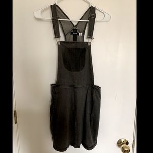 BDG Black Jean Overall Dress
